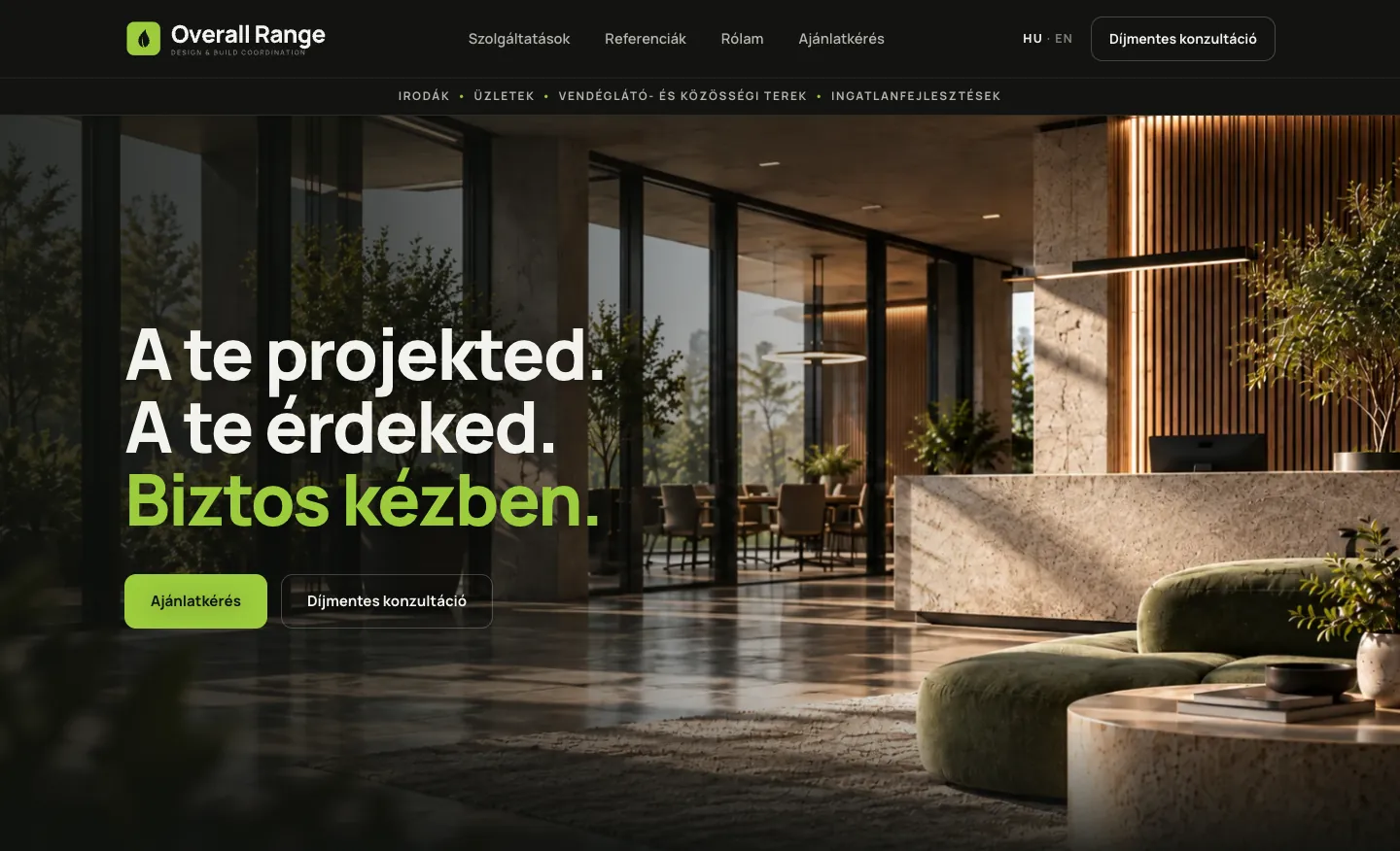 Overallrange.hu - Weboldal – képernyőkép